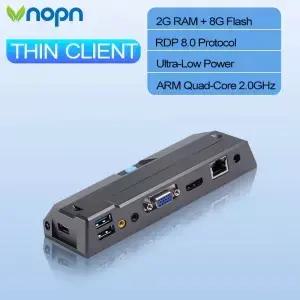 R1 Pro 씬 클라이언트 제로 쿼드코어 2.0Ghz 2G RAM 8G 플래시 Arm 1080p 클라우드 터미널 가상 컴퓨터
