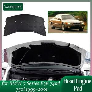 자동차 후드 엔진 단열 방음 열 코튼 라이너 커버 매트 액세서리 BMW 호환 호환 7 시리즈 E38 740d 750i 19