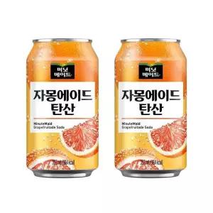 미닛메이드 자몽에이드 탄산 355ml 24개입