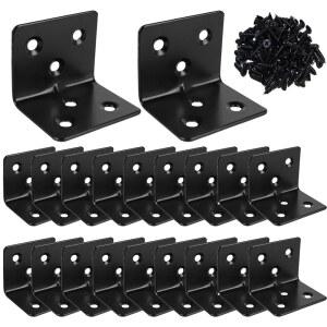 20PCS 코너 브레이스 헤비 듀티 스테인리스 스틸 L 형상 브래킷 1.2