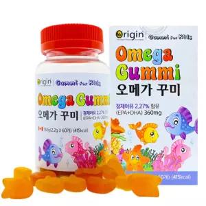 오메가3 꾸미 젤리 어린이 돌아기 키즈 초등학생 오리진 오메가 DHA 두뇌발달 영양제