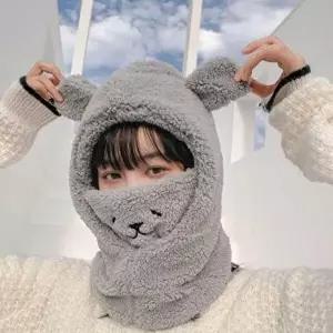 [셀러허브 스포츠레저]겨울 데이트 패션 넥워머 털모자 따듯한 방한 모자 고급 (26146317)
