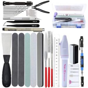42 in 1 모델 빌딩 도구 세트 콤보 액세서리 키트 건담 밀리터리 취미 용 핀셋 플라이어 DIY 그라인딩 폴리