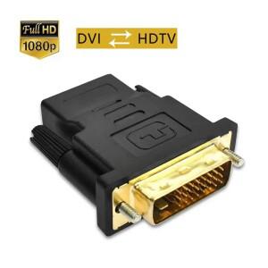 1080P DVI-HDMI 호환 케이블 어댑터 DVI 24+1 남성-여성 양방향 커넥터 변환기(HD TV 프로젝터 노트북용)