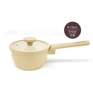 MY 퀸덤 라떼 세라믹코팅편수냄비18cm