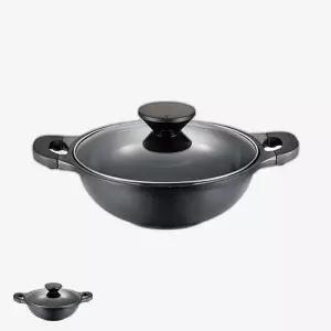 펄블랙 국물요리 전골냄비 넘침방지 찌개요리 주물냄비 가마솥공법 26cm