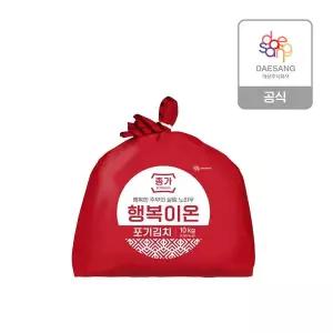 종가집 종가 행복이온 중부식 포기김치 10kg