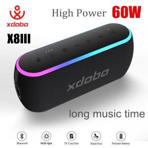 XDOBO X8 III 블루투스 스피커 무선 서브 우퍼 6600mAh 60W  딥베이스 보조베터리 야외 파티 하이킹 음악