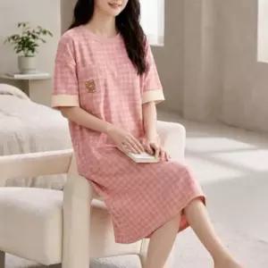 여름잠옷 반팔잠옷 반팔 원피스잠옷 잠옷 원피스 브라캡 홈웨어 여름 내장 DS-1008673