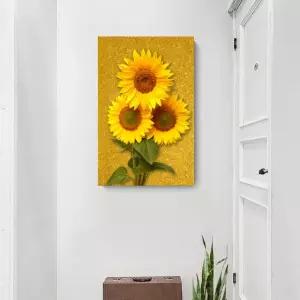 캔버스액자 해바라기 40X60 리치 풍수 인테리어 그림 현관 거실 벽걸이 선물 원목