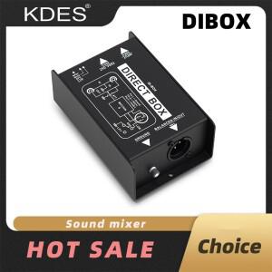 KDES DIBOX Professional Passive DI-Box 직접 주입 오디오 박스 XLR TRS Interfa가 포함된 밸런스 및 언밸