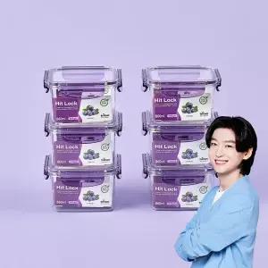 에코센스 히트락 올트라이탄 밀폐용기 정사각 860ml  6개