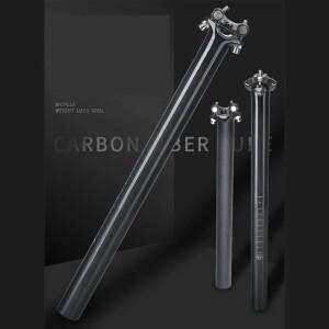 경량 전체 탄소 섬유 자전거 시트포스트 로고 없음 27.2 25.4 30.8 31.6 로드 산악 MTB 무광 광택