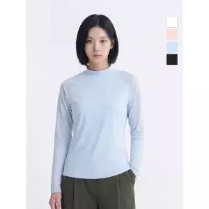 [하프클럽/웨스트우드]웨스트우드 여성 트리코트 긴팔 라운드티_WO2WTTR424