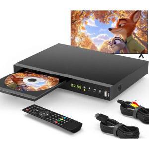블루레이 DVD 플레이어 돌비 디지털 트루HD DTS 1080P HD 모든 지역 재생 최대 128G USB 플래시 드라이브 HDMI AV COAXIAL 출력 케이블 포함 내장 PAL NTSC 지원