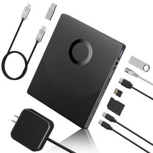 PC용 외장 블루레이 DVD 드라이브 IN 노트북용 CD DVD 100G 디스크 3D 블러레이 버너 HDMI LAN USB TYPE SD TF 포트 WINDOWS XP용 블루레이 플레이어 10 11 MACOS