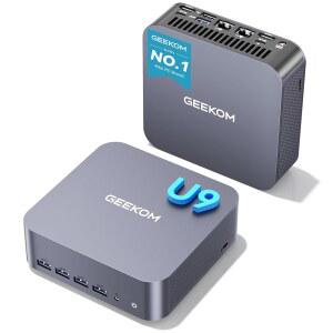 14세대 인텔 울트라 9 185H 16GB DDR5최대 96GB 1TB NVMe SSD 미니 데스크톱 컴퓨터 윈도우 11 프로 아크 GPU / 듀얼 2.5G LAN WiFi 7 BT 5.4 USB4 3년 보증 포함 GEEKOM GT1 메가 AI PC