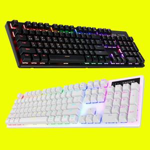 앱코 K560 무빙 레인보우 LED 게이밍 기계식 키보드 갈축