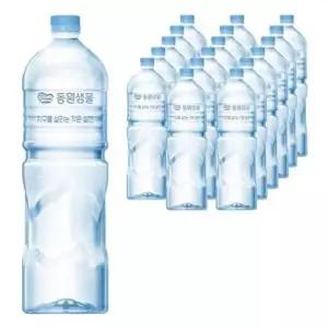 동원샘물 무라벨 생수, 2L, 18개 one option