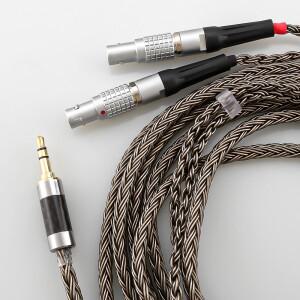 Xlr 2.5 3.5 4.4mm HIFI 16 코어 실버 도금 헤드폰 교체 케이블 Focal Utopia ELEAR 용 업그레이드