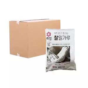 [CJ ENM][박스] CJ 백설 찰밀가루 3kg 6입