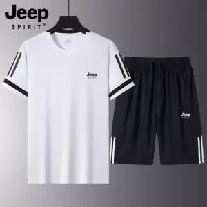 JEEP 여름 트레이닝 세트 반팔티 반바지 헬스복 운동복