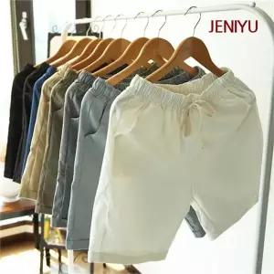 [제니유]라쉬 면 마 린넨 5부 밴딩 여성반바지 8color_P084659024
