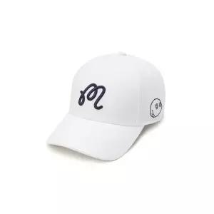 말본골프 M 포인트 컬러블럭 볼캡 OFF WHITE M6243PCP12OWT