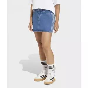 [국내정품] 아디다스 ADIDAS 3-스트라이프 데님 스커트 - 미디엄빈티지데님 KD2901 125750