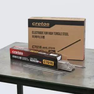 크레토스 고장력 피복아크 용접봉 C7016 AWS E7016 용접봉 20kg