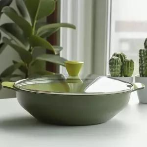 세라믹 궁중전골 찜기 28cm 찜냄비 전골 만두 인덕션 솥 세트 다용도 알루미늄