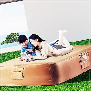 캠핑매트 자충매트 에어매트 텐트이너 웨이브블럭에어매트 더블 감성캠핑 캠핑바닥 경량자동 야외활동