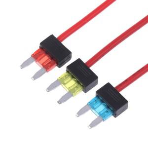 단일 자동 퓨즈 홀더 추가 회로 탭 어댑터  미니 소형 ATM 블레이드  보호 장치  12V  10A/15A/20A
