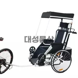 자전거트레일러 좌석 휠체어 환자 노인 유모차 트레일러