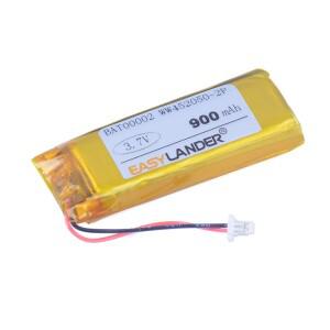 3.7V 900mAh 립 451949 -2PWW 452050 -Cardo Scala Rider G4 G9 이어폰 ZN용 2P 리튬 폴리머 배터리 PC-1S2
