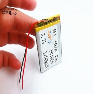 Li-Po 3.7V 1700mAH 504060 폴리머 리튬 이온/리튬 이온 배터리  GPS mp3 mp4 mp5 dvd  모델 장난감 모바일