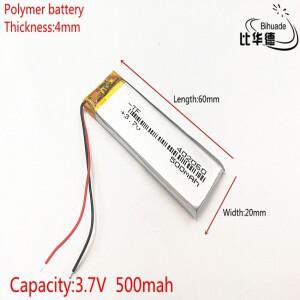 402060 리튬 폴리머 이온 충전식 배터리 셀  Mp3 MP4 GPS용  3.7V  500mAh