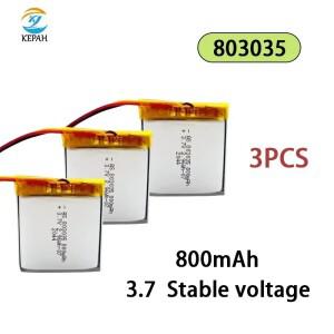 3.7v 충전식 폴리머 리튬 배터리  803035  800mAh  게임 콘솔  GPS 네비게이터  mp3 등
