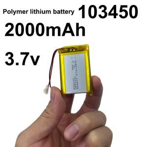 103450 리튬 폴리머 배터리 3.7V 2000mAh 충전식 장난감  파워뱅크  전마그네틱기용