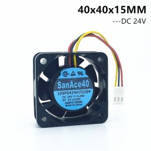 SANYO 4015 109P0424H7D28 냉각 서버 팬, Fanuc P/N: A90L-0001-0441/39 DC24V 0.08A 3 핀