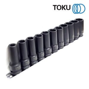 도쿠 45300S 1/2인치 임팩 소켓 롱 복스알 세트 11P