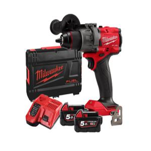 밀워키 최신형 M18 FPD3-502X M18 FUEL 해머드릴 드라이버(GEN4) 5.0Ah 배터리 2팩 충전기 케이스포함