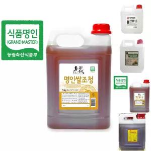 (두레촌) 명인 쌀조청 5kg 식품명인 강봉석/오뚜기/쌀엿/국산/쌀조청/쌀물엿/조청/황물엿/대용량/이온/물엿