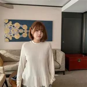 여성 봄 가을 긴팔 셔츠 주름 디자인 라운드넥 레이스블라우스