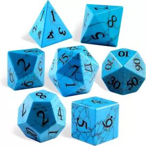 럭키-M 젬스톤 던전 앤 드래곤 주사위 세트 RPG 게임 액세서리 DND 다면체 컬렉션