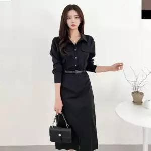 클래식 셔츠 롱 원피스 결혼식 오피스룩 사계절 트렌치 데이트룩