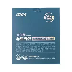 GNM자연의품격 올인원 뉴트리션 멀티비타민 칼슘 마그네슘 2600mg x 30개입 1개