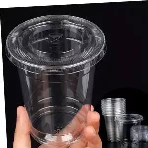 10P 테이크아웃 PET 컵 350ml 일회용 아이스 디저트
