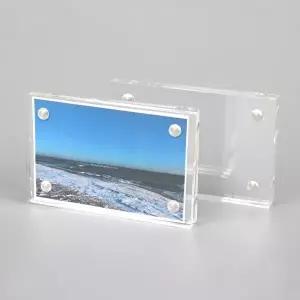 고품질 아크릴 자석 액자 4x6cm 미니액자 아크릴액자 4x6액자 증사액자 스티커사진액자 WFOFOUP