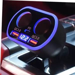 자동차용충전기 차량용 멀티 5구 시거잭 고속충전기 USB C타입 QC3.0 12-24v겸용 C77
